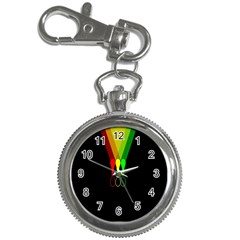 Lamp Colors Green Yellow Red Black Key Chain Watches