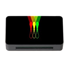 Lamp Colors Green Yellow Red Black Memory Card Reader With Cf