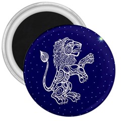 Leo Zodiac Star 3  Magnets