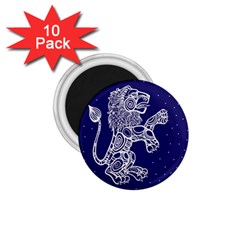 Leo Zodiac Star 1 75  Magnets (10 Pack)  by Mariart