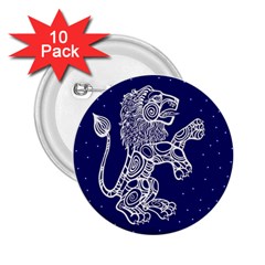 Leo Zodiac Star 2 25  Buttons (10 Pack) 