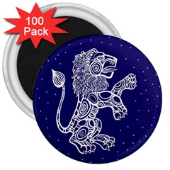 Leo Zodiac Star 3  Magnets (100 Pack)