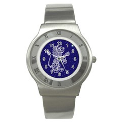 Leo Zodiac Star Stainless Steel Watch by Mariart