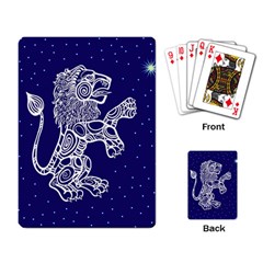 Leo Zodiac Star Playing Card by Mariart