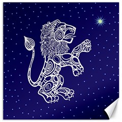 Leo Zodiac Star Canvas 12  X 12   by Mariart