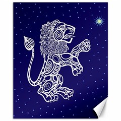 Leo Zodiac Star Canvas 11  X 14   by Mariart