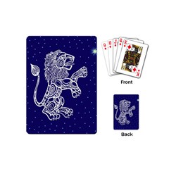 Leo Zodiac Star Playing Cards (mini)  by Mariart