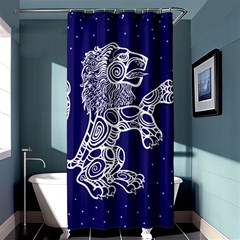 Leo Zodiac Star Shower Curtain 36  X 72  (stall)  by Mariart