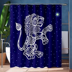 Leo Zodiac Star Shower Curtain 60  X 72  (medium)  by Mariart