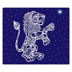 Leo Zodiac Star Double Sided Flano Blanket (small) 