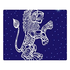 Leo Zodiac Star Double Sided Flano Blanket (large)  by Mariart