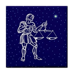 Libra Zodiac Star Tile Coasters by Mariart