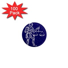 Libra Zodiac Star 1  Mini Magnets (100 Pack) 