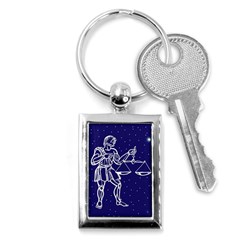 Libra Zodiac Star Key Chains (rectangle)  by Mariart