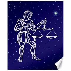 Libra Zodiac Star Canvas 16  X 20  