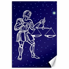 Libra Zodiac Star Canvas 20  X 30   by Mariart