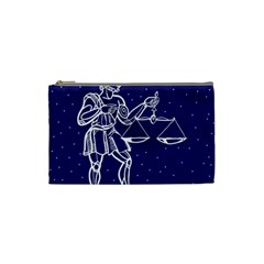 Libra Zodiac Star Cosmetic Bag (small)  by Mariart