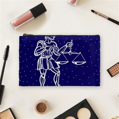 Libra Zodiac Star Cosmetic Bag (medium)  by Mariart