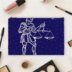 Libra Zodiac Star Cosmetic Bag (large)  by Mariart