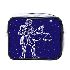 Libra Zodiac Star Mini Toiletries Bags by Mariart