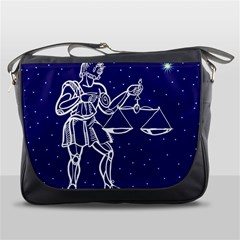 Libra Zodiac Star Messenger Bags by Mariart