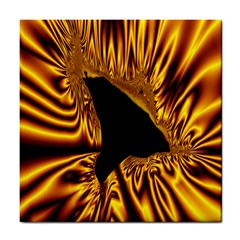 Hole Gold Black Space Tile Coasters by Mariart