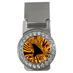 Hole Gold Black Space Money Clips (cz)  by Mariart