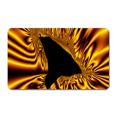 Hole Gold Black Space Magnet (rectangular) by Mariart