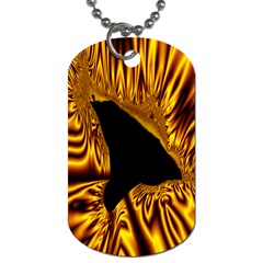 Hole Gold Black Space Dog Tag (one Side) by Mariart