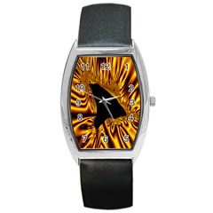 Hole Gold Black Space Barrel Style Metal Watch by Mariart