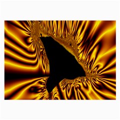 Hole Gold Black Space Large Glasses Cloth (2-side) by Mariart