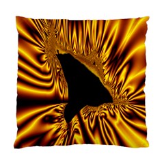 Hole Gold Black Space Standard Cushion Case (one Side) by Mariart