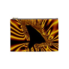 Hole Gold Black Space Cosmetic Bag (medium)  by Mariart