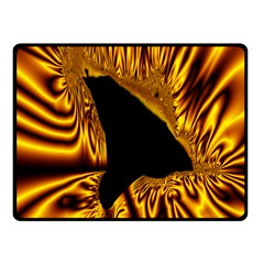 Hole Gold Black Space Fleece Blanket (small) by Mariart