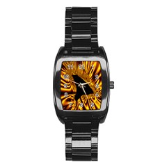 Hole Gold Black Space Stainless Steel Barrel Watch by Mariart