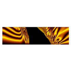 Hole Gold Black Space Satin Scarf (oblong) by Mariart