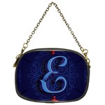 Marquis Love Dope Lettering Blue Red Alphabet E Chain Purses (One Side)  Front