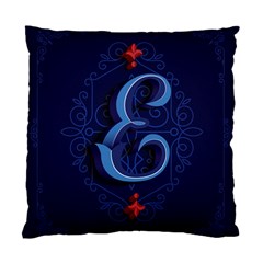 Marquis Love Dope Lettering Blue Red Alphabet E Standard Cushion Case (two Sides) by Mariart