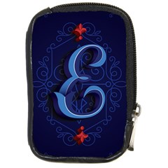 Marquis Love Dope Lettering Blue Red Alphabet E Compact Camera Cases by Mariart