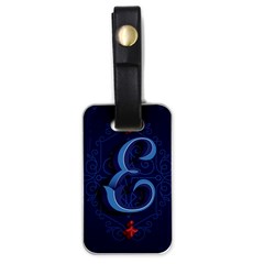 Marquis Love Dope Lettering Blue Red Alphabet E Luggage Tags (one Side)  by Mariart