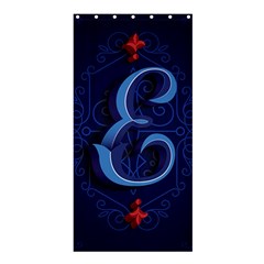 Marquis Love Dope Lettering Blue Red Alphabet E Shower Curtain 36  X 72  (stall)  by Mariart