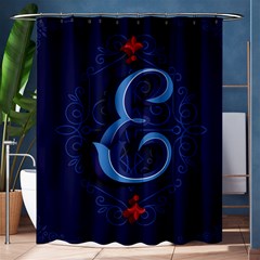 Marquis Love Dope Lettering Blue Red Alphabet E Shower Curtain 60  X 72  (medium)  by Mariart