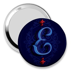 Marquis Love Dope Lettering Blue Red Alphabet E 3  Handbag Mirrors by Mariart