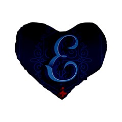 Marquis Love Dope Lettering Blue Red Alphabet E Standard 16  Premium Heart Shape Cushions by Mariart