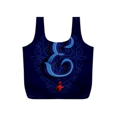 Marquis Love Dope Lettering Blue Red Alphabet E Full Print Recycle Bags (s)  by Mariart