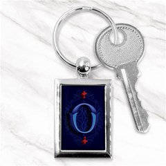 Marquis Love Dope Lettering Blue Red Alphabet O Key Chains (rectangle)  by Mariart