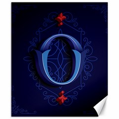 Marquis Love Dope Lettering Blue Red Alphabet O Canvas 8  X 10  by Mariart