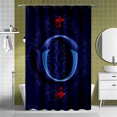 Marquis Love Dope Lettering Blue Red Alphabet O Shower Curtain 48  X 72  (small)  by Mariart