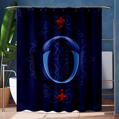 Marquis Love Dope Lettering Blue Red Alphabet O Shower Curtain 60  X 72  (medium)  by Mariart