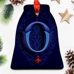 Marquis Love Dope Lettering Blue Red Alphabet O Bell Ornament (two Sides)